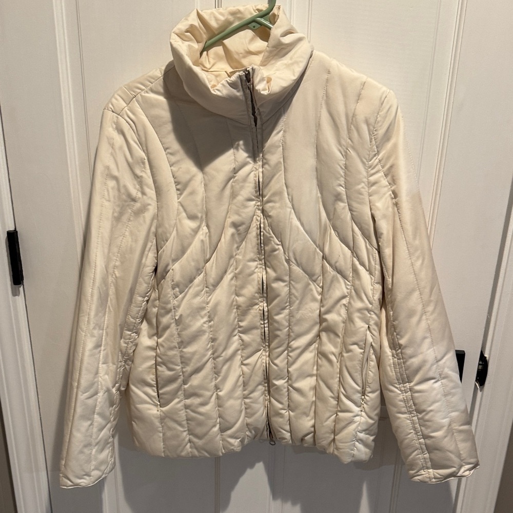 Kenneth Cole Reaction Women's Off-White Puffer Jacket